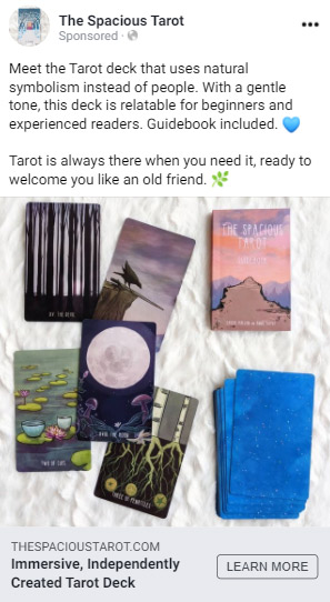 Spacious Tarot Ad